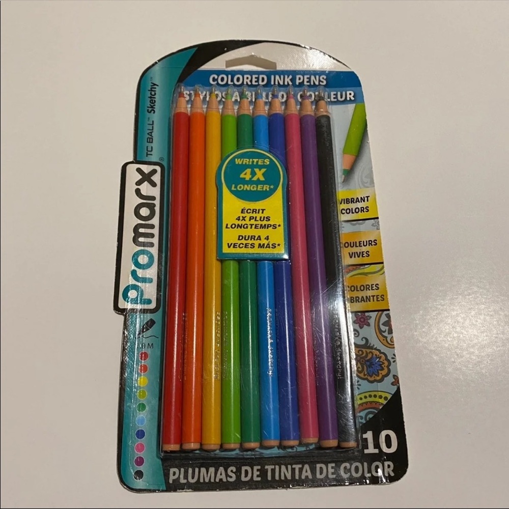 Promax 10 color ink pens
